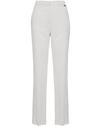 Liu Jo Tailored Straight-leg Trousers - White