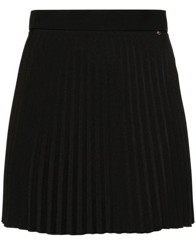Nissa Mid-rise Pleated Mini Skirt - Black