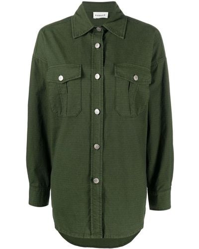 P.A.R.O.S.H. Camisa con bolsillos en el pecho - Verde