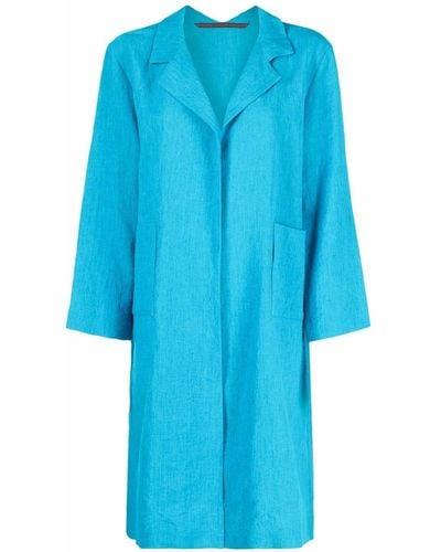Daniela Gregis Oversized Open Front Coat - Blue