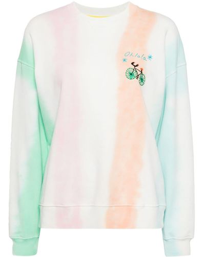 Mira Mikati Sweater Met Tie-dye Print - Wit