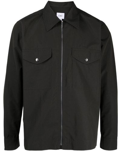 CHE Zip-up Shirt Jacket - Black