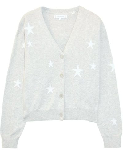 Chinti & Parker Star-print Crew-neck Sweater - White