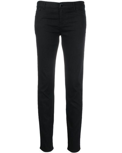 Emporio Armani Jeans Met Geborduurd Logo - Zwart