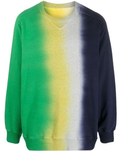 Sacai Gestrickter Pullover mit Farbverlauf - Grün