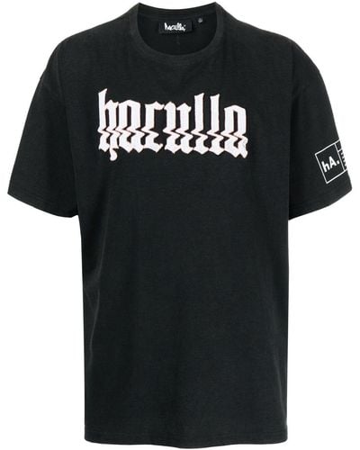 Haculla T-shirt Glitched à logo imprimé - Noir
