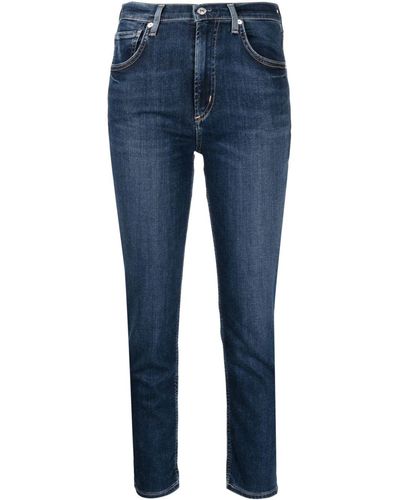 Citizens of Humanity Skinny-Jeans mit Logo-Patch - Blau