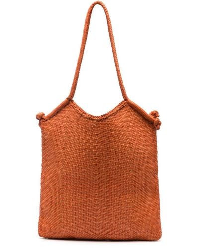 Dragon Diffusion Minga Leather Tote Bag - Orange
