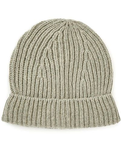 Rick Owens Ribbed-knit Cashmere Beanie - Natural