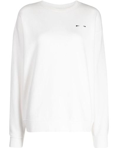 The Upside Saturn Logo-print Sweatshirt - White