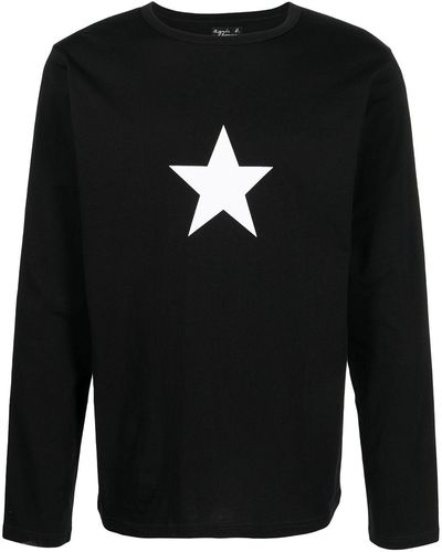 agnès b. Coulos Long-sleeved T-shirt - Black