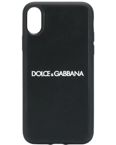 Dolce & Gabbana Printed Logo Iphone Xr Case - Black