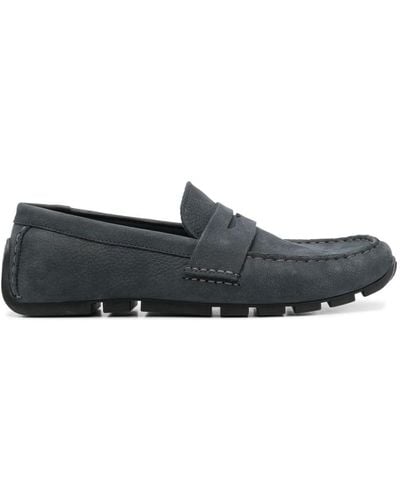 Clarks Oswick Bar leather boat shoes - Grau
