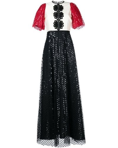 Macgraw Sequin-embellished Gown Dress - Black