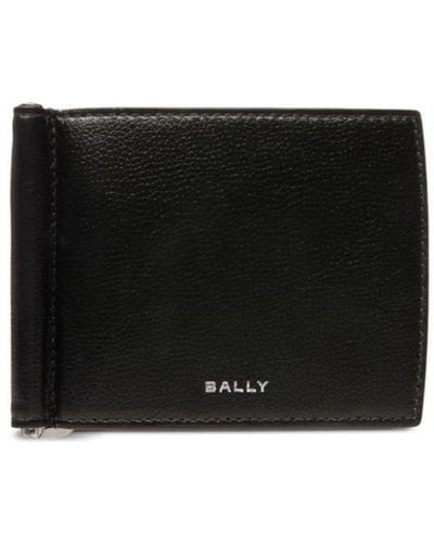 Bally Banque Bi-fold Leather Wallet - Black