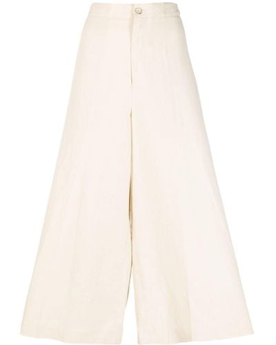 Polo Ralph Lauren Keely Cropped Cotton Trousers - White