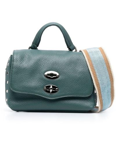 Zanellato Bolso satchel con cierre giratorio - Azul
