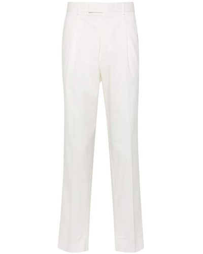 Zegna Pantalones chinos de talle medio - Blanco