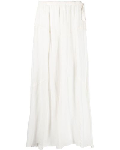 Isabel Marant Asymmetric Maxi Skirt - White