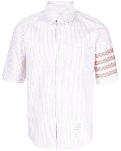 Thom Browne Hemd mit Streifen - Weiß