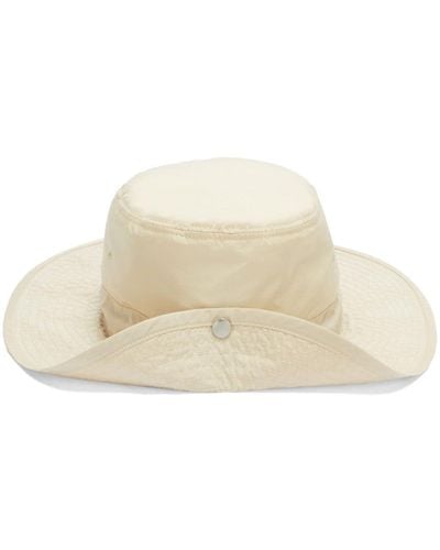 Jil Sander Wide-brim Drawstring Bucket Hat - Natural