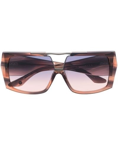 Dita Eyewear Abrux Square-frame Sunglasses - Brown