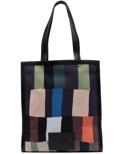 Paul Smith Bolso shopper con diseño patchwork - Negro