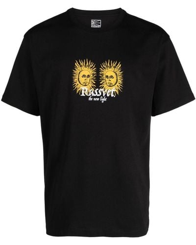 Rassvet (PACCBET) Graphic-print Cotton T-shirt - Black