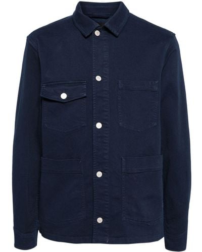 PS by Paul Smith Organic-cotton Shirt Jacket - Blue