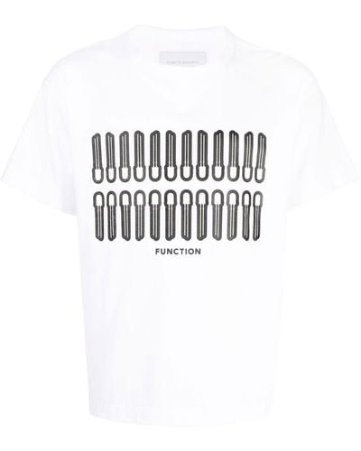 Fumito Ganryu T-shirt con stampa fosforescente - Bianco