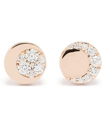 Pasquale Bruni Puces d'oreilles Luce en or rose 18ct ornées de diamants