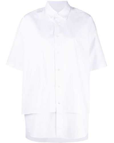 Maison Kitsuné Hemd im Layering-Look - Weiß