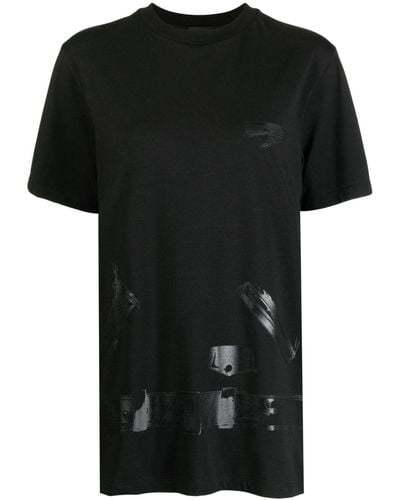 we11done グラフィック Tシャツ - ブラック