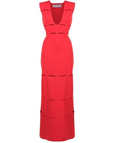 Gloria Coelho Cut Out-detail Maxi Dress - Red