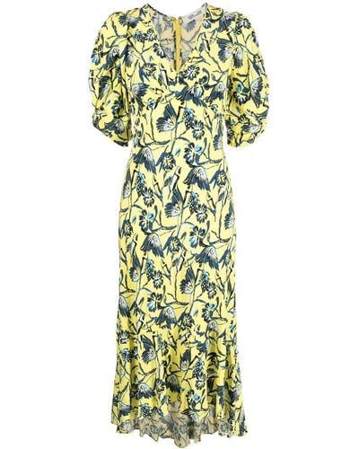 Diane von Furstenberg Midi-jurk Met Print - Groen