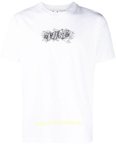 Off-White c/o Virgil Abloh グラフィック Tシャツ - ホワイト
