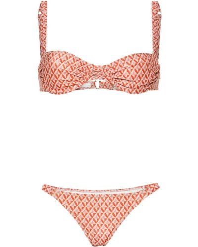 Reina Olga Martini Lurex Bikini Set - Pink