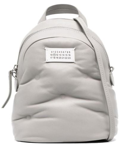 Maison Margiela Glam Slam Quilted Backpack - White