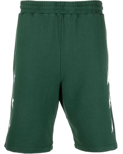 Golden Goose Shorts sportivi con stampa - Verde