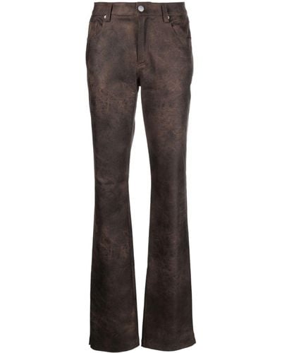 MISBHV Washed-effect Flared Pants - Gray