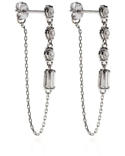 Dinny Hall Shuga Loop-chain Drop Earrings - White