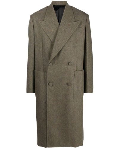 Givenchy Doppelreihiger Mantel mit Fischgrätenmuster - Mehrfarbig
