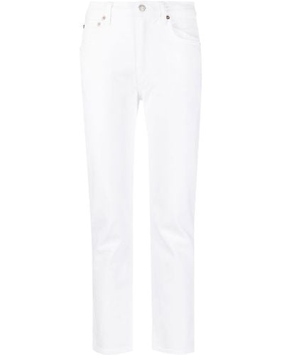 Agolde Cropped Jeans - Wit