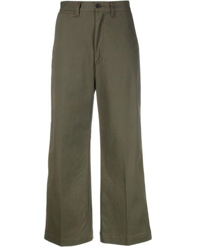 Polo Ralph Lauren High-waist Cropped Pants - Green