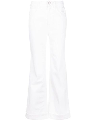 Alessandra Rich Flared Jeans - Wit