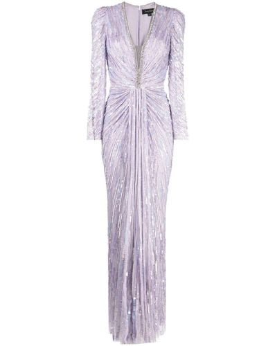 Jenny Packham Darcy Tulle Gown - Purple