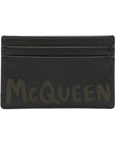 Alexander McQueen Graffiti カードケース - ブラック