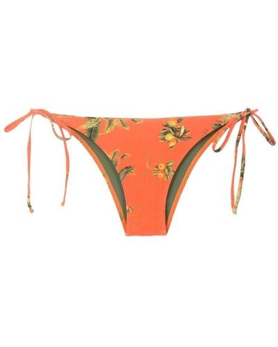 Lygia & Nanny Bragas de bikini Thai con motivo floral - Naranja