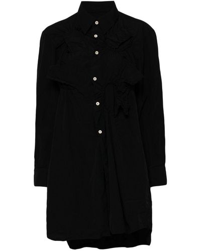 Comme des Garçons ロングライン シャツ - ブラック