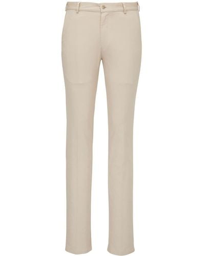 Peter Millar Cotton-stretch Skinny Pants - Natural